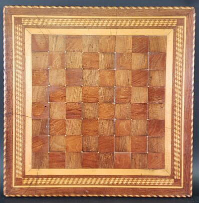 4179-955 Antique Inlaid Gameboard A