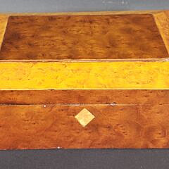 Antique Bird’s Eye Maple Compartmentalized Box, 19th century