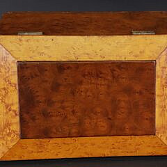 Antique Bird’s Eye Maple Compartmentalized Box, 19th century