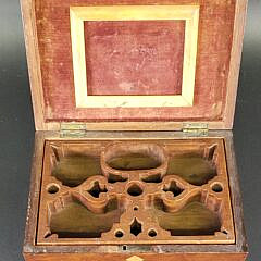 Antique Bird’s Eye Maple Compartmentalized Box, 19th century