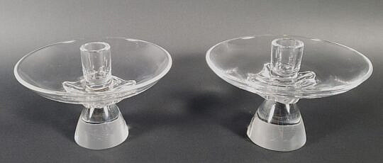 4186-955 Steuben Candlesticks A