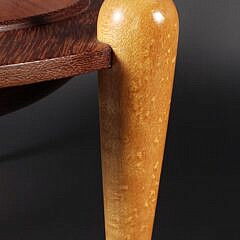 Dale Fisher Bird’s Eye Maple Tripod Compote Dish