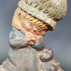 Vintage Sunbonnet Sue Figural Cast Iron Doorstop, 20th century