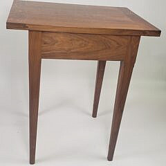 Exotic Fruitwood Carved Decorated Modern One Drawer Night Stand