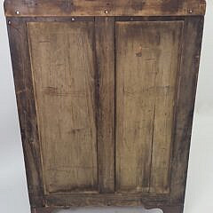 Rare Antique British Mahogany Mariners Campaign Tall Chest, 19th century