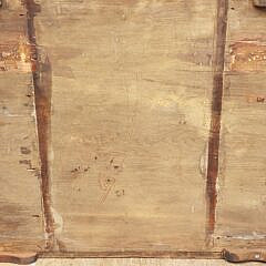 Rare Antique British Mahogany Mariners Campaign Tall Chest, 19th century