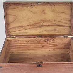 Antique Chinese Export Brass Bound Camphorwood Trunk, 19th century