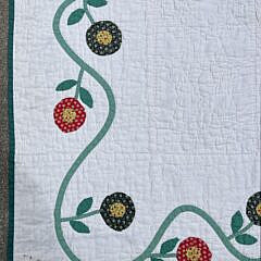 Pennsylvania Floral Applique Quilt, circa 1930s