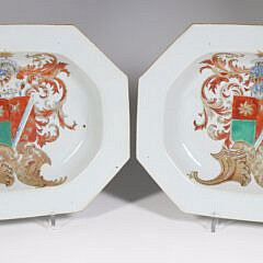 42770 Chinese Export Armorial Platters A 9821_3 JPG