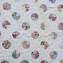 Vintage “Snow Ball” Patchwork Quilt, circa 1930
