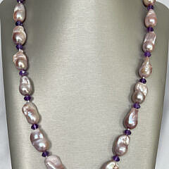 42800 Lavender Baroque Pearl Necklace A IMG_9114