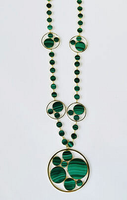 42806 Malachite Disc Necklace A IMG_8253