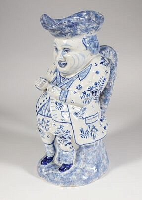 42838 Delft Blue White Toby Pitcher A 9768_2 JPG