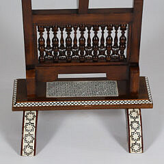 Vintage Mother of Pearl, Bone and Multiwood Inlaid Octagonal Tilt Top Side Table