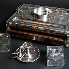Antique Sheffield Silver Ink Stand, early 19th Century