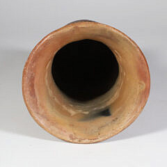 Kero Peruvian Clay Ceremonial Cup, 18th Century
