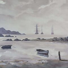 G.S. Hill Oil on Canvas “Subdued Reflections” Maui February 1979