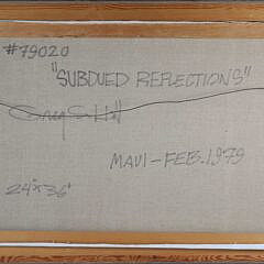 G.S. Hill Oil on Canvas “Subdued Reflections” Maui February 1979
