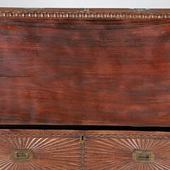 Anglo Indian Carved Teakwood Chest of Drawers, 19th Century