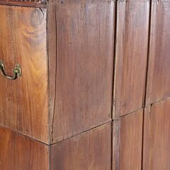 Anglo Indian Carved Teakwood Chest of Drawers, 19th Century
