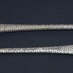 Pair of Gorham Sterling Silver Vermeil “Palm Beach Florida” Salad Spoons