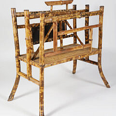 Vintage Bamboo Magazine Stand or Canterbury