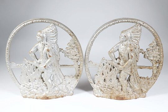 42913 Indian Silver Gilt Doorstops A 9681_4