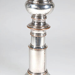 Pair of Vintage Sheffield Silver Plated Telescopic Candlesticks