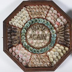 Antique Double Sailor’s Valentine “Home Again”, 19th Century