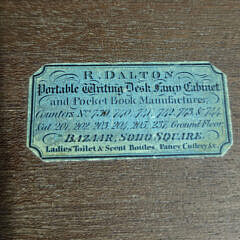 R. Dalton Maker’s Lady’s Ebony and Mother of Pearl Inlaid Box, circa 1830
