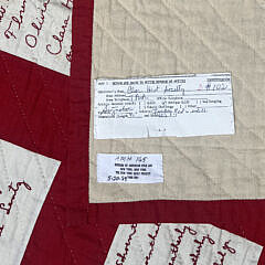 Turkey Red and White Friendship Quilt, circa 1928 Exhibited at the Museum of American Folk Art