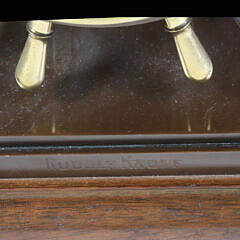 Vintage Chelsea Brass Ship’s Wheel Clock