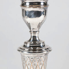 Set of Four English Sheffield Candlesticks, 19th Century