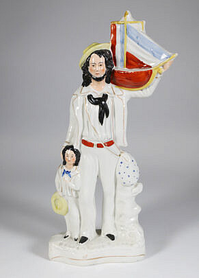 42933 Staffordshire Sailor and Child A 9645_2 JPG