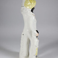 Staffordshire Sailor and Child Figure, 19th Century