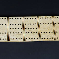 Sailor Made Antique Whalebone Cribbage Board, 19th Century