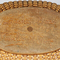 Stanley Roop Nantucket Friendship Basket, circa 1967