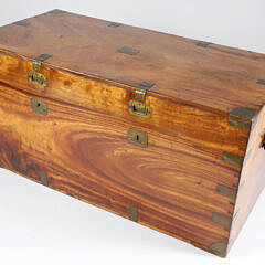 Chinese Export Camphorwood Partner’s Trunk, 19th Century