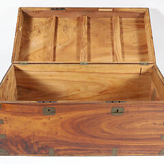 Chinese Export Camphorwood Partner’s Trunk, 19th Century