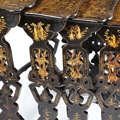 Nest of Four Chinese Export Side Tables, early 19th Century