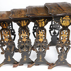 Nest of Four Chinese Export Side Tables, early 19th Century
