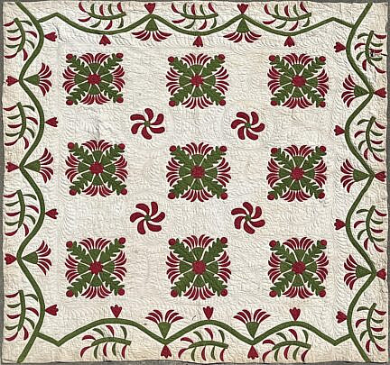 42964 Civil War Era Applique Quilt A IMG_9853 2