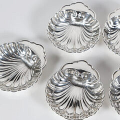 Set of Six Birks Sterling Silver Shell Dishes