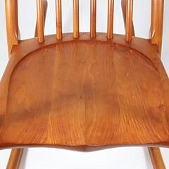 Signed Stephen Swift Cherrywood Rocking Chair, circa 1996