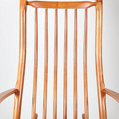 Signed Stephen Swift Cherrywood Rocking Chair, circa 1996