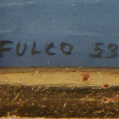 Fulco Di Verdura Gouache on Board Painting “Combat”, circa 1953