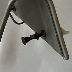 Pair of Charlie Sayle Sr (1908-1994) Carved Sperm Whale Earrings