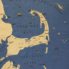 Vintage Embroidery “Cape Cod & The Islands Nantucket, Marthas Vineyard”