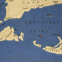 Vintage Embroidery “Cape Cod & The Islands Nantucket, Marthas Vineyard”