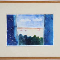 Two Elaine Gifford Oils and Monoprints